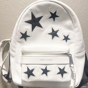 Rebecca Minkoff White Leather Mini Backpack Purse